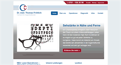Desktop Screenshot of dr-froehlich-freiburg.de