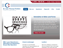 Tablet Screenshot of dr-froehlich-freiburg.de